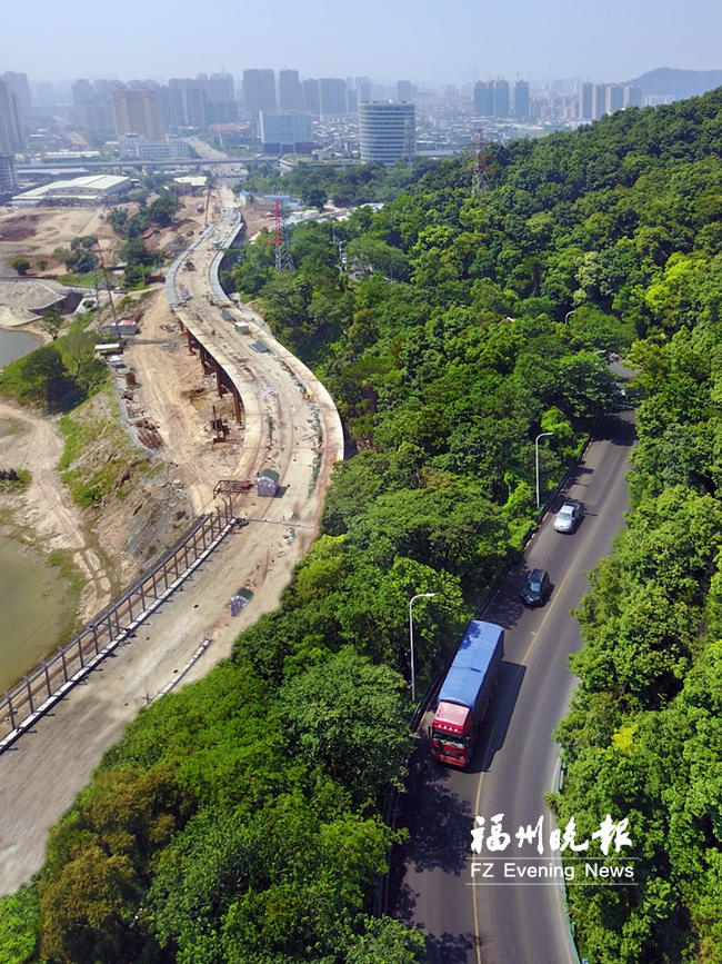 福飞北路拓宽拟国庆前通车　增设玻璃屏隔音隔臭